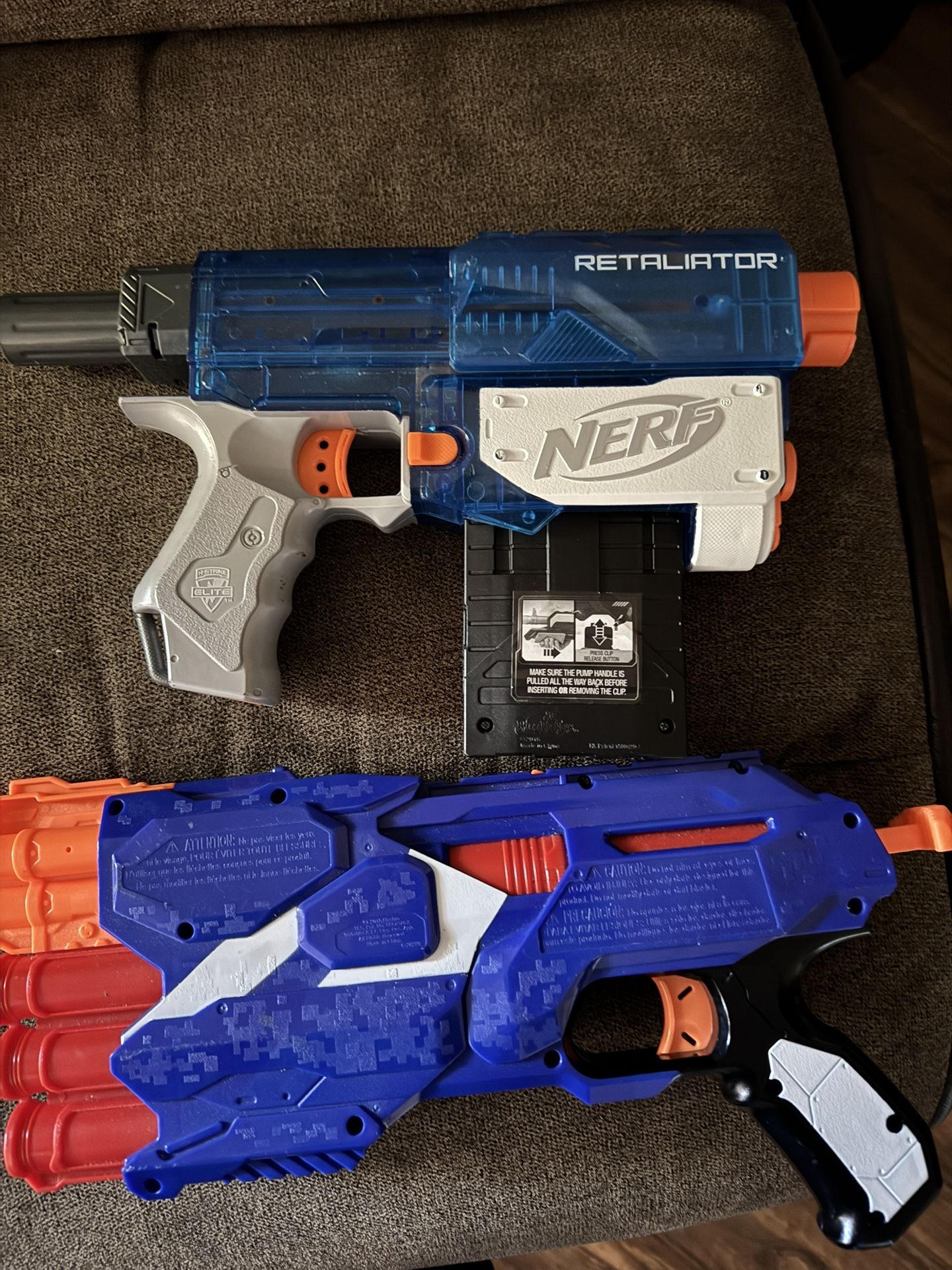 Nerf Gun Elite Retaliator And Elite Dual Strike