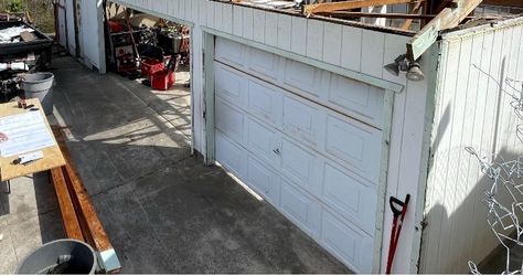 Garage doors.
