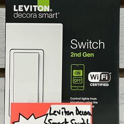 Leviton Decora Smart Switch 2nd Gen Brand New 