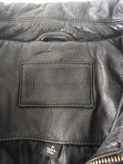 Leather jacket size large