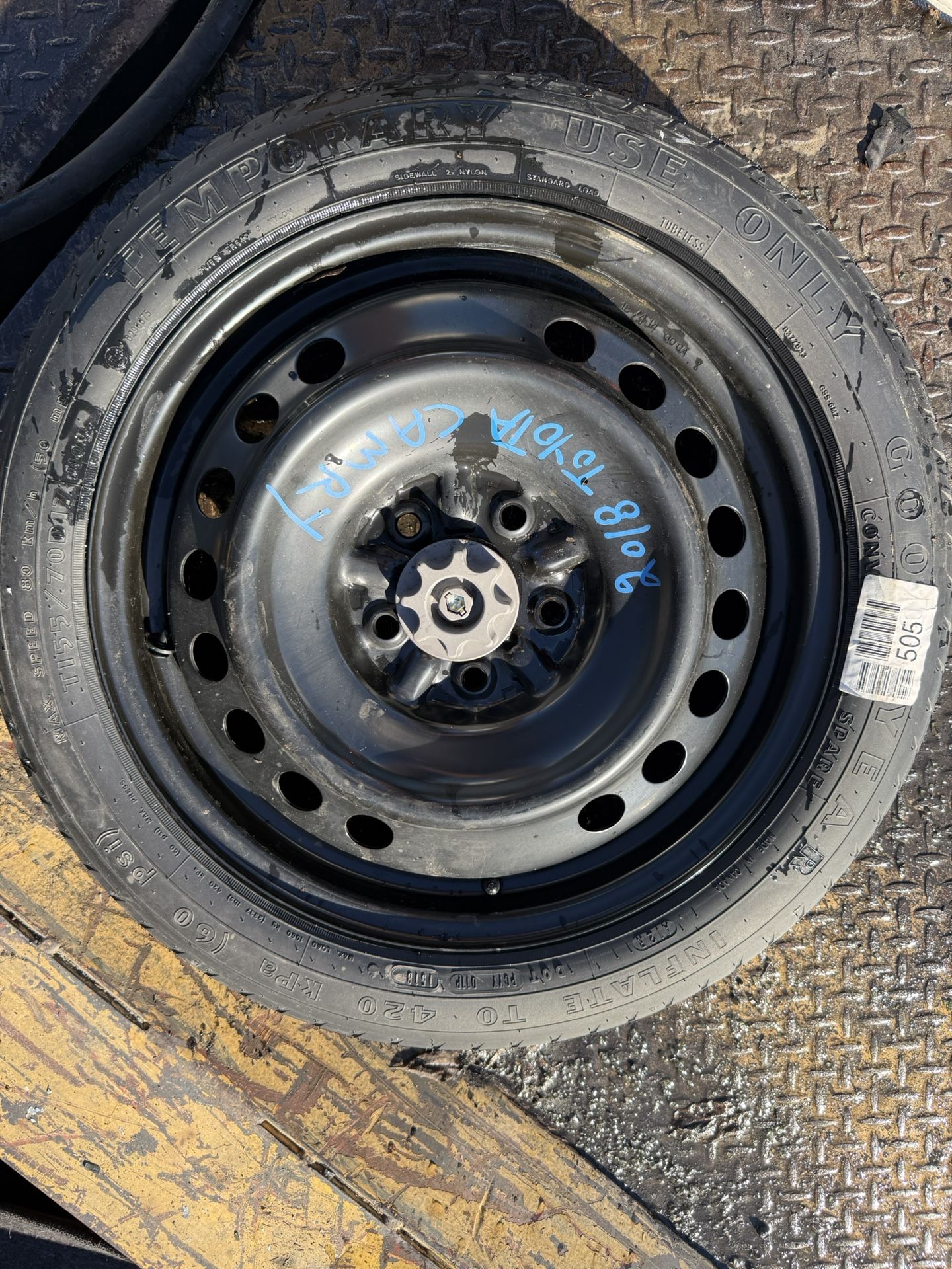 Toyota Camry 2018 Tires Spare OEM