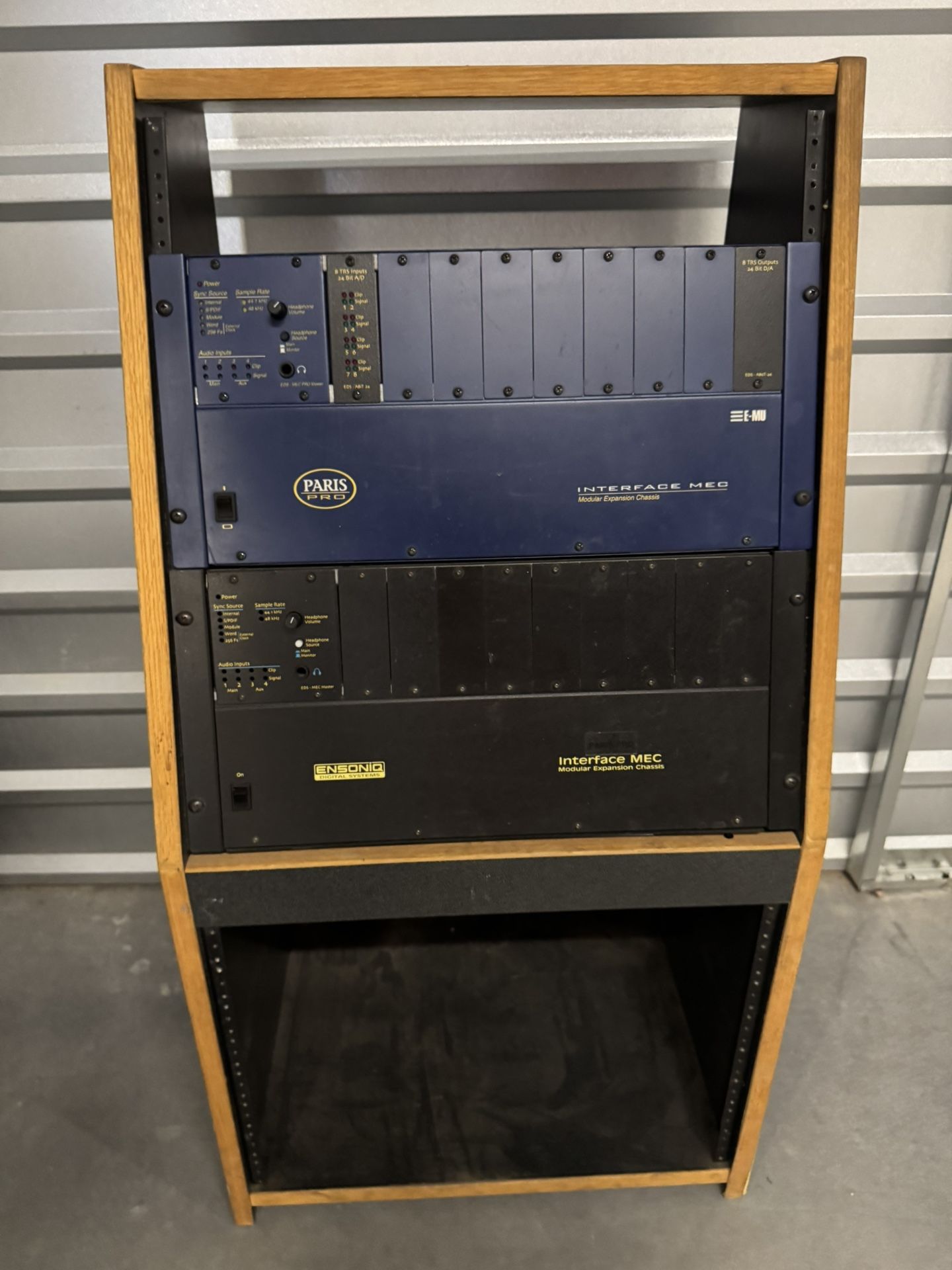 20 Space Audio Rack With Paris MEC Recording Modules
