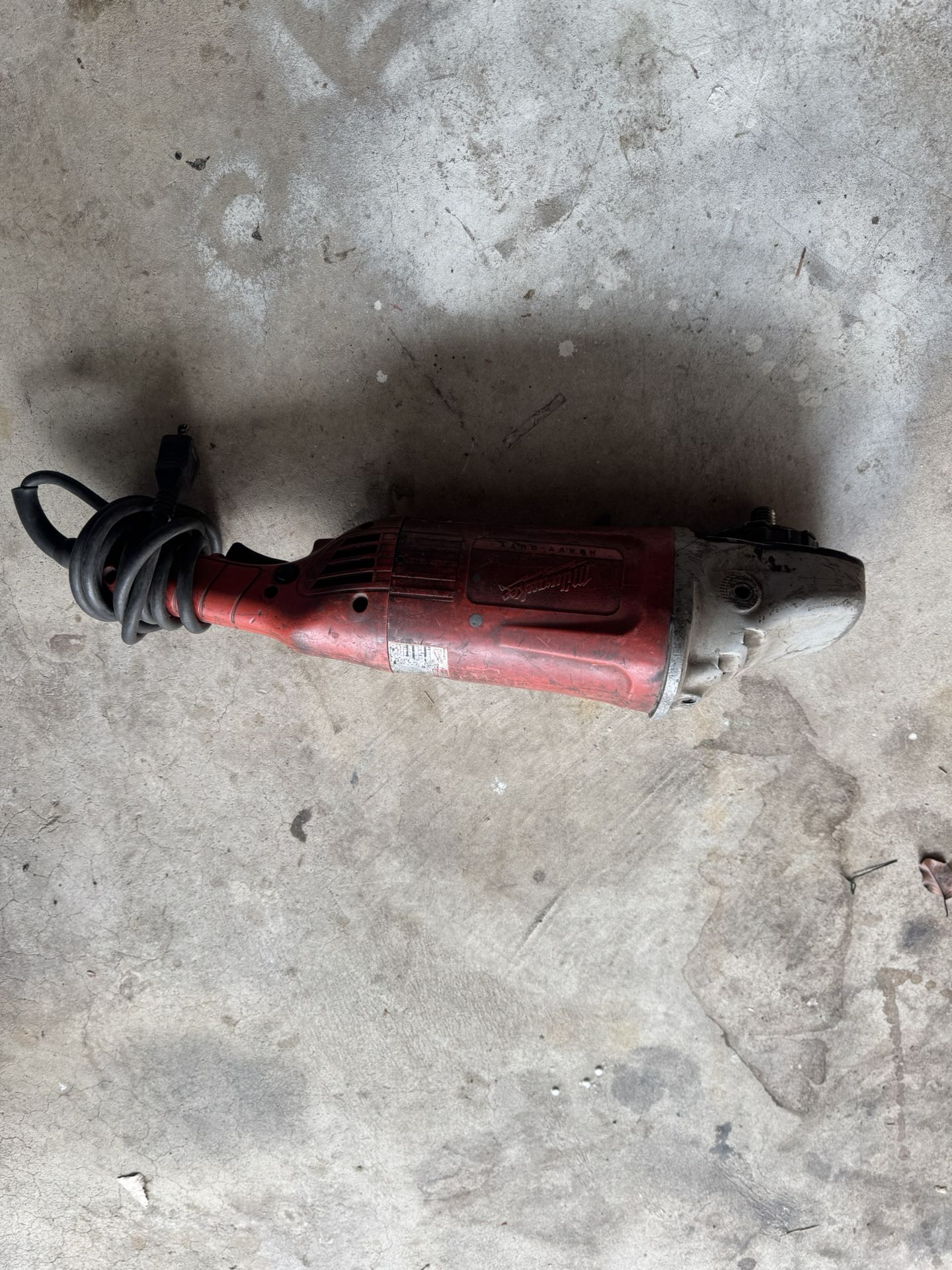 Milwaukee Grinder With Cord