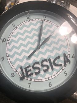 Kids clock Chevron Jessica clock