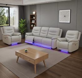 Brand New Power Reclining Sofa Set