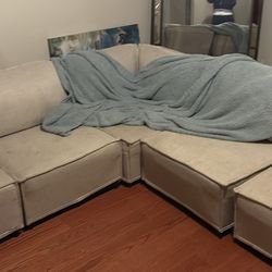 Beige Modular Sectional 