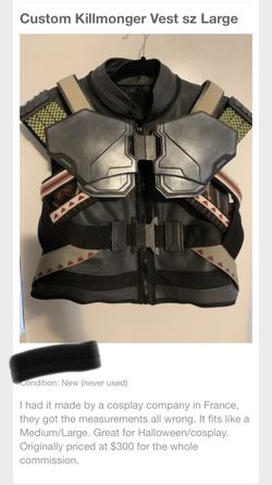 Kilmonger vest cosplay