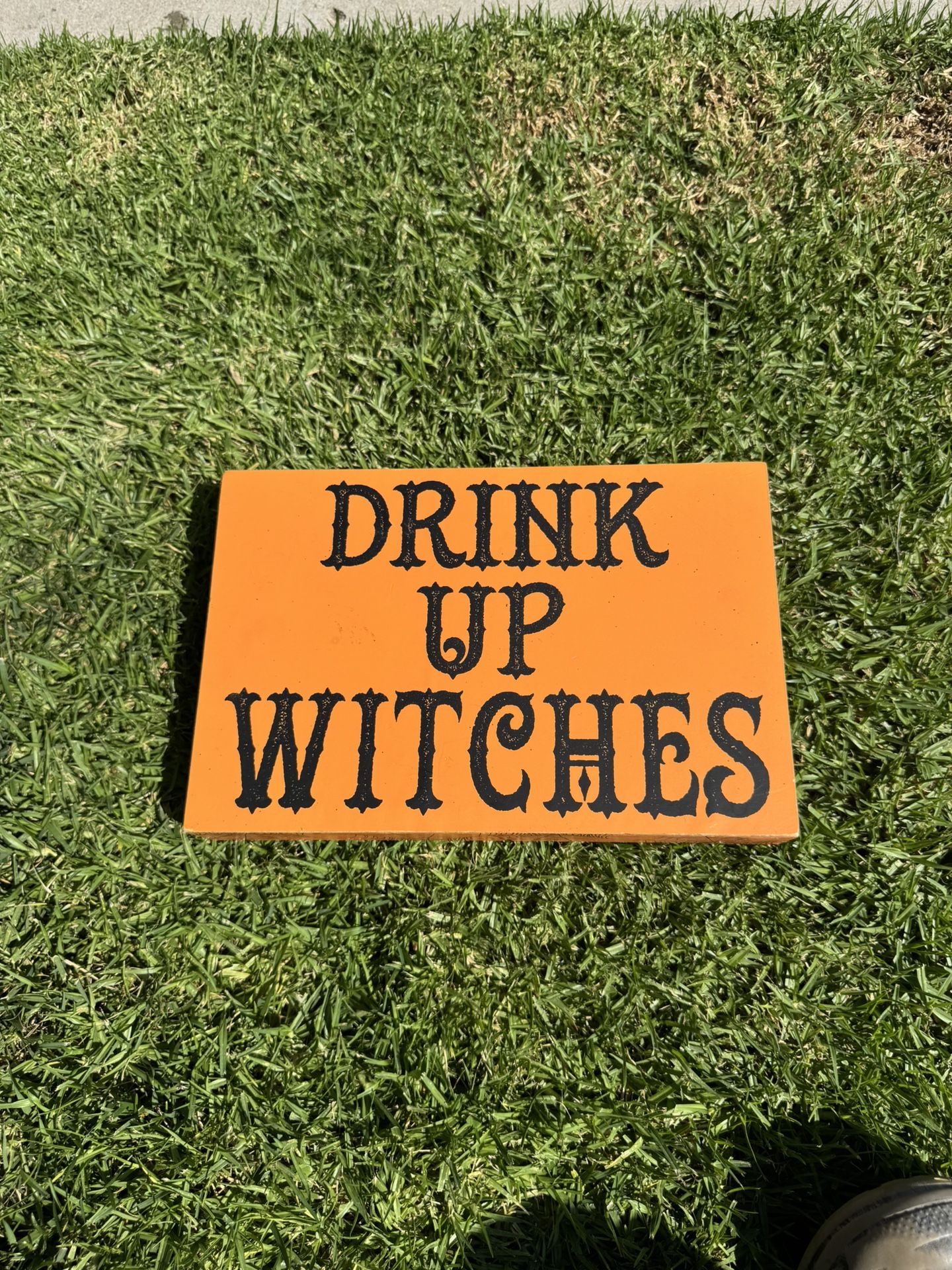Drink Up Witches Decor Sign 