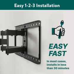 Onn Full Motion TV Swivel Tilt  Wall Mount 50" - 86"