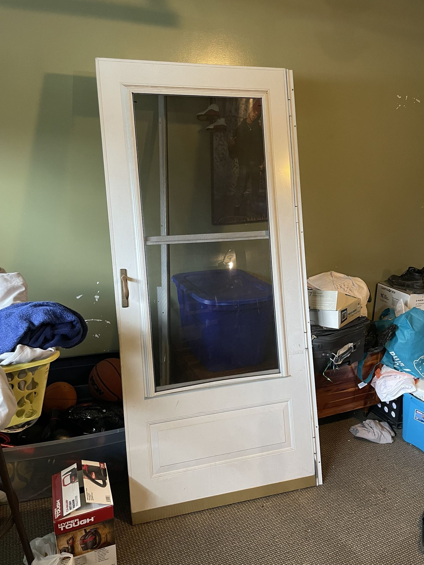 White Front Screen Door