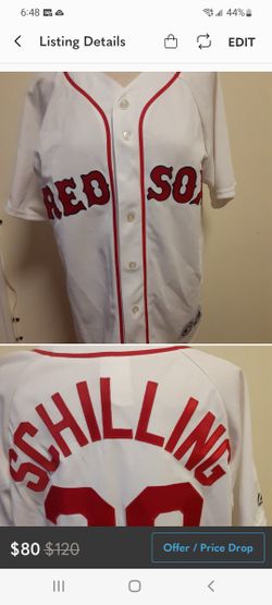 Authentic VINTAGE #38 CURT SHILLING BOSTON RED SOX MLB MAJESTIC JERSEY M