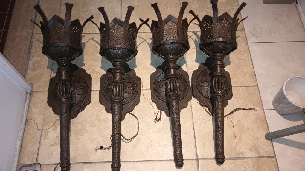 Gothic Medieval Wall Torch Light