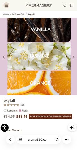 Aroma360 Skyfall + Escapade Diffuser Oil Bundle