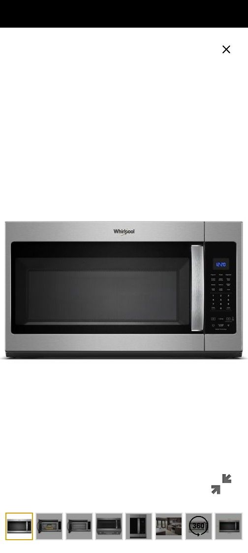 Whirlpool Over The Range Microwave New