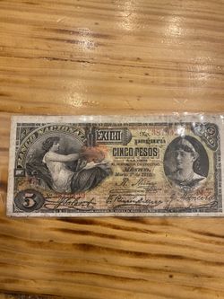 5 pesos 1910