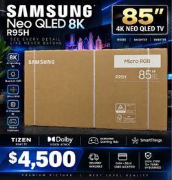 Samsung 85" Neo QLED 8K R95H TV SMART 4k BRAND NEW