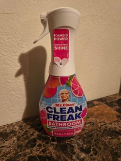 Mr. Clean Clean Freak Foaming Bathroom Surface Cleaner Multi-Surface Spray Grapefruit Scent,