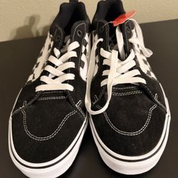 Black Vans Checkerboard Shoes 