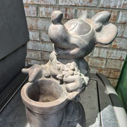  Garden Decor/ Birds Feeder/ Planter, Disney, Solid Resin, H 10"1/2