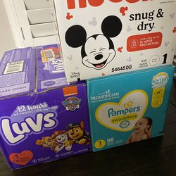 Diapers Size 1 ( Only 3 Boxes Left ) 
