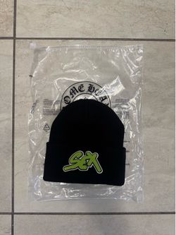 Chrome heart beanie