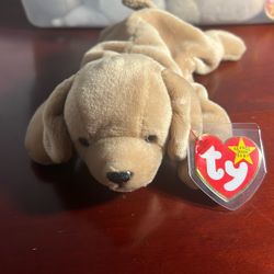 Ty Beanie Baby Fetch the Dog With Tags 