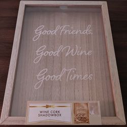 Wine Cork Shadowbox Wall Decor