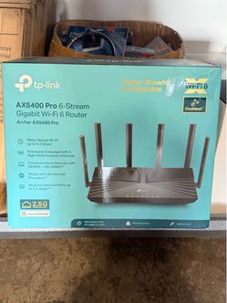 TP Link AX5400 Pro 6-Stream Gigabit WiFi 6 Router Brand New in Box