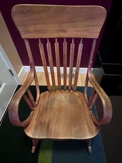 Vintage wooden rocking chair