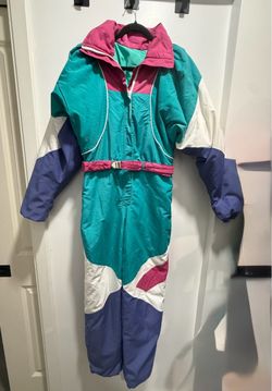 Vintage 1980s women's ski suit