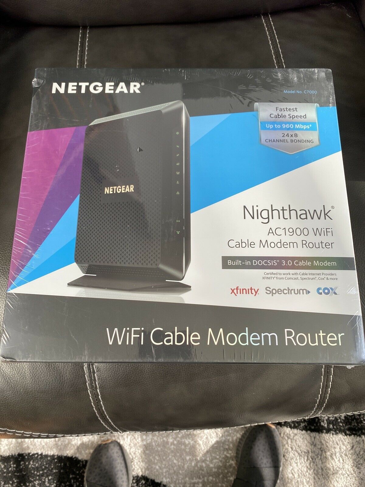 New NETGEAR Nighthawk AC1900 WiFi DOCSIS 3.0 Cable Modem Router (C7000)