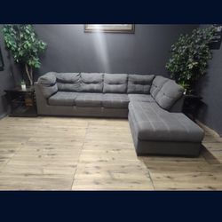Two Piece Gray Sectional 