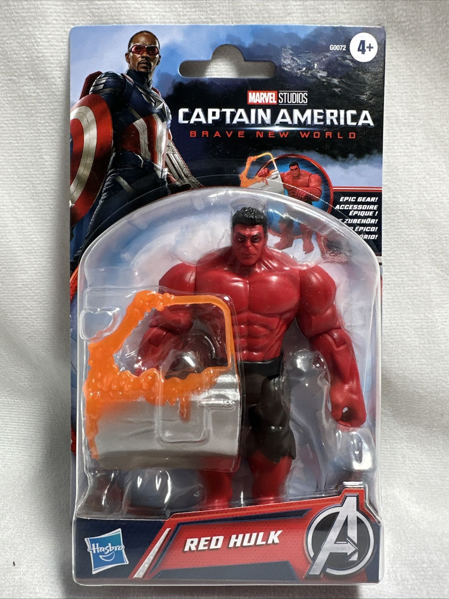 Captain America: Brave New World Epic Hero Series Red Hulk 4 inch Action Figure