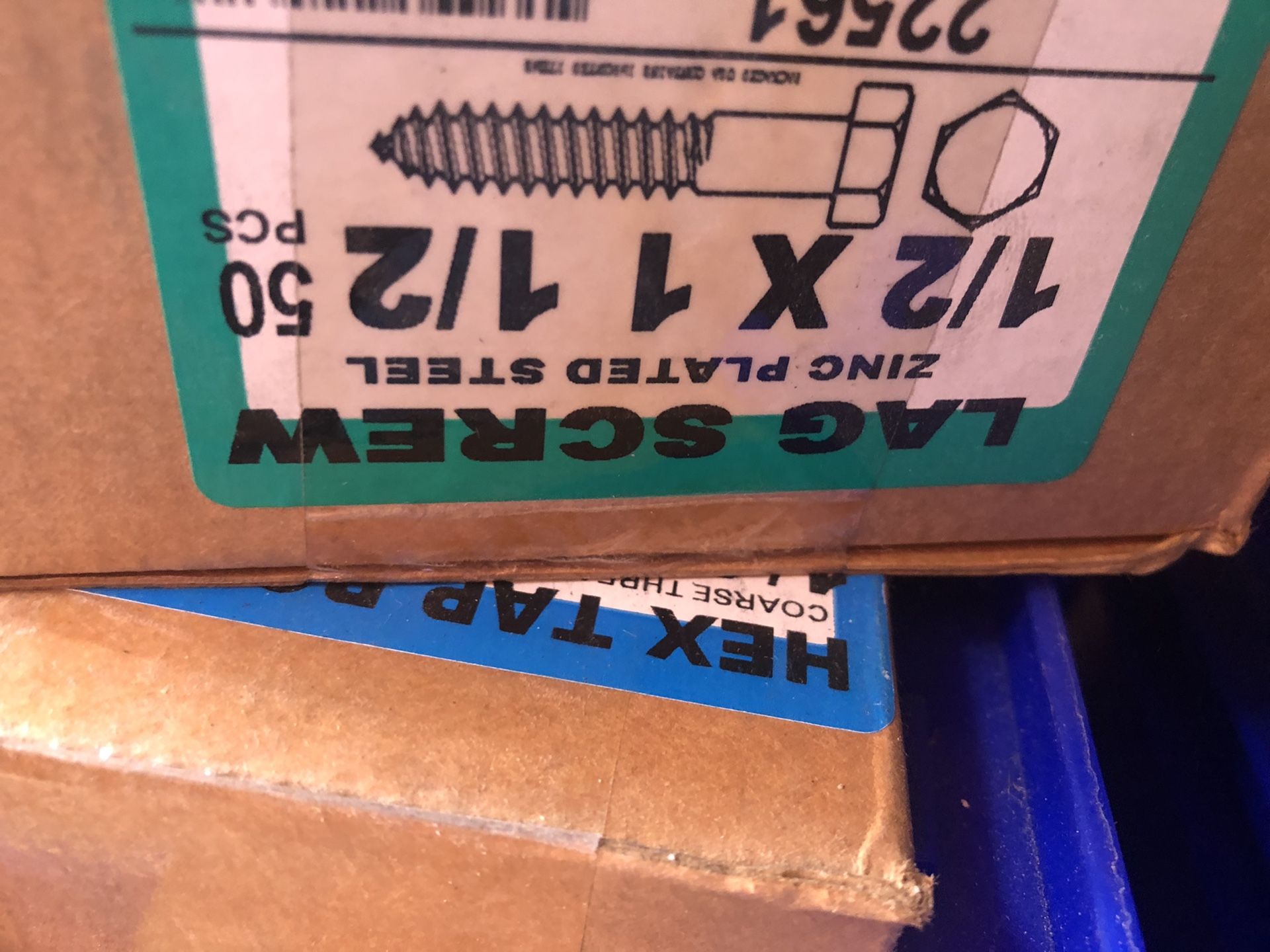 1/2 inch by 1 1/2 lag screws package of 50 Compare to h depo