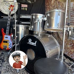 🔥 Monster Pearl Drum Set Complete Drums