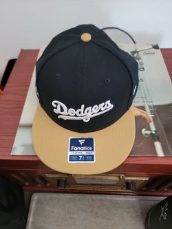 Men's Los Angeles Dodgers Fanatics Black/Khaki Fitted Hat