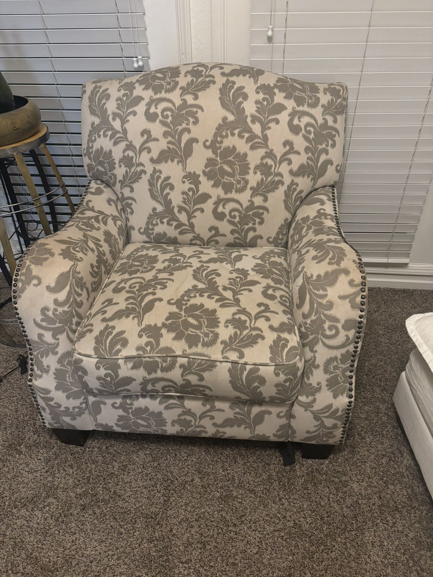 Grey And White Chair