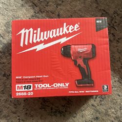 Milwaukee M18 Compact Heat Gun (Tool-Only)