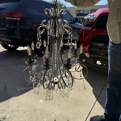 Chandelier Black with crystals