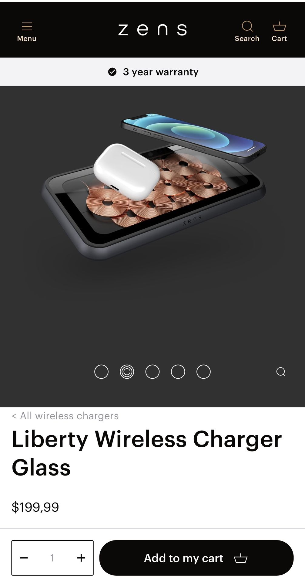 Zens Liberty Multi-Device Wireless Charger (Special Edition)