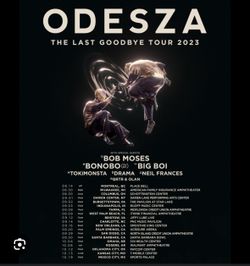 2 Lawn Tickets For Odesza Thursday 9/28