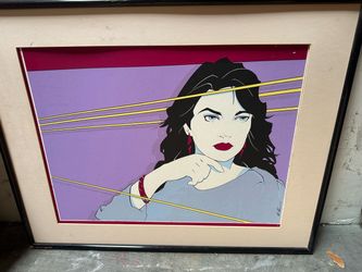Framed Pop Art Portrait Print