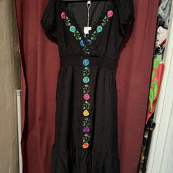 Vestido Mexicano Talla M de Mujer 