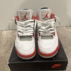 Mens Fire Red 4s Size 9 