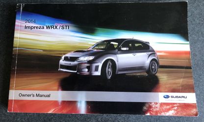 Impreza WRX/STI owners Manual