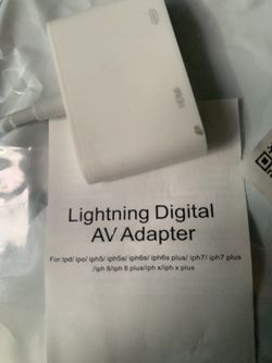 Lightning Digital AV  Adapter 