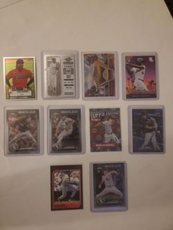10 MLB Baseball Trading Card Lot NM Condition Rookies And Inserts #1