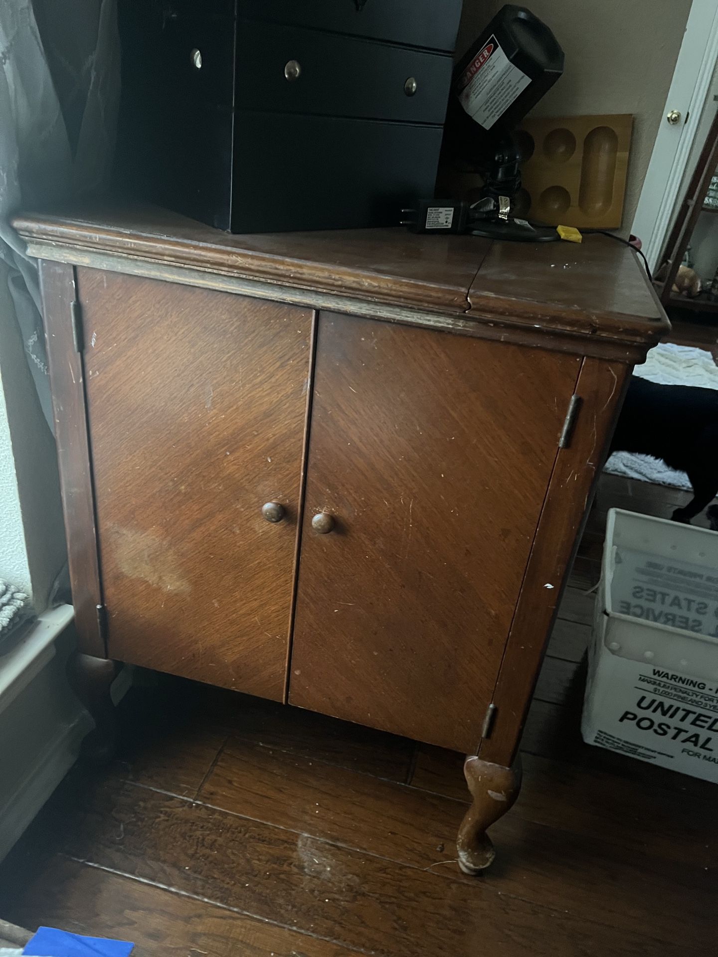 Antique Sewing Cabinet 
