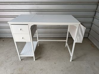 White Computer Desk With Drawers