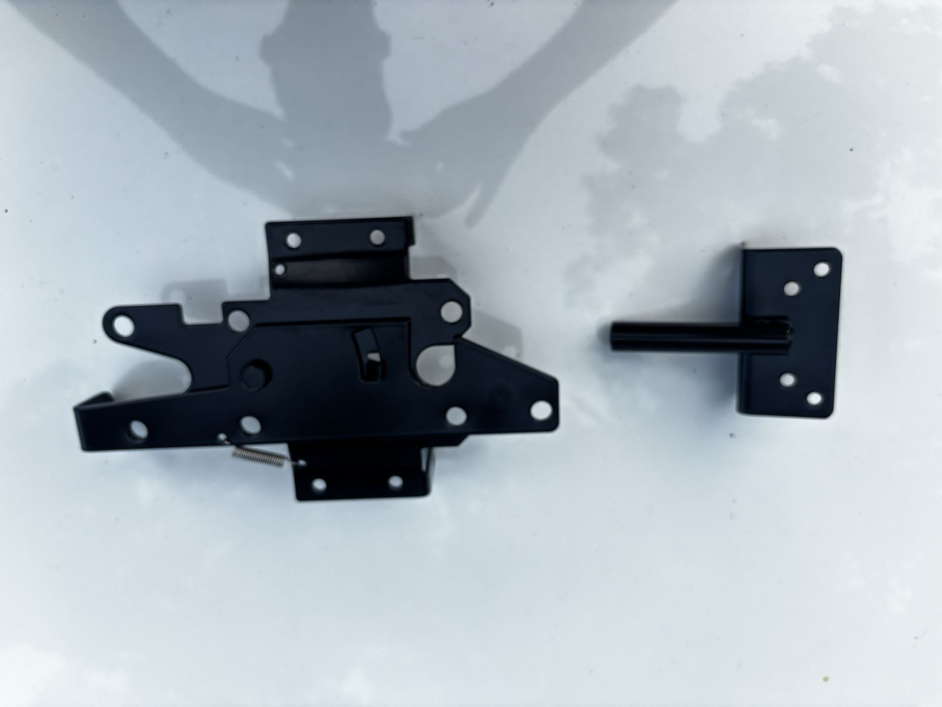 Gate hinges and latches